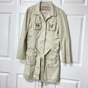 Nori Trench Coat Tan Utility Style XL